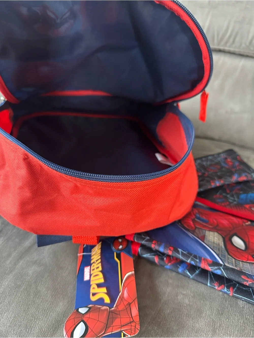 Marvel Spider-Man Kids Backpack Lunch Bag and Pencil Case 3-Piece School Set